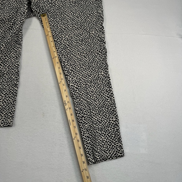 Who What Wear Pull On Stretch Skinny Pants Womens Size 14 Cream Black Dot Print - Picture 8 of 12